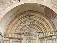 Gaillac, Abbatiale St-Michel, Portail cote nord (ferme)(2)